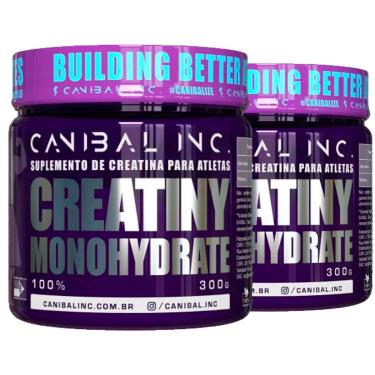 Imagem de Kit 2 Unidades Creatina Creatiny Monohydrate 300g Canibal