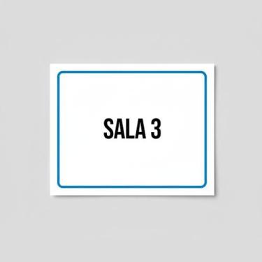 Imagem de Placa Acm Setor ul Sala 3 18X23 - Sinalizo