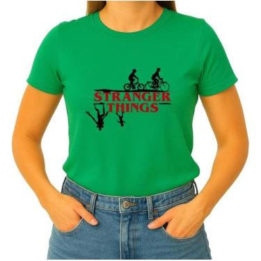 Imagem de Camiseta Camisa Adulto Feminina Masculina Algodão Série Stranger Thing