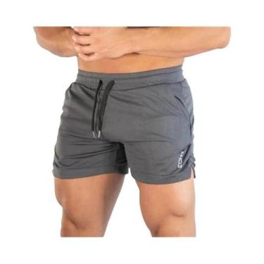 Imagem de Calções Esportivos Masculinos - Fitness, Malha Respirável e Secagem Rá