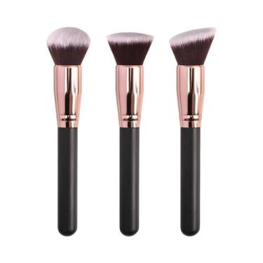 Imagem de Pincéis De Maquiagem Profissionais Para Base, Pó, Corretivo, Blush E F