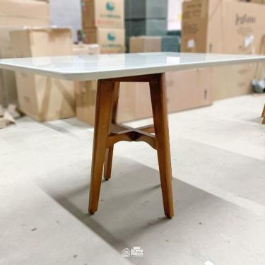Imagem de Mesa De Jantar Base De Madeira - Milão-0,90x0,90m- Art Salas