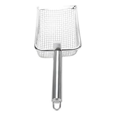 Imagem de Pá Peneira Higiênica Aço Inox para Limpeza Caixa de Areia - ShopMix