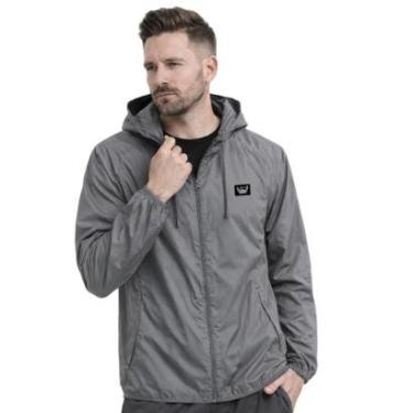 Imagem de Jaqueta Corta Vento Masculina Impermeável Esportiva Leve com Capuz Estampada-Masculino