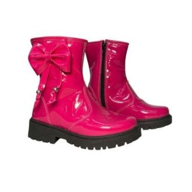 Imagem de Bota Infantil Luma Metal Verniz Pingente Menina-Feminino