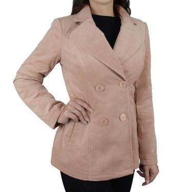 Imagem de Casaco Feminino Facinelli By Mooncity Veludo Rosa - 610228-Feminino