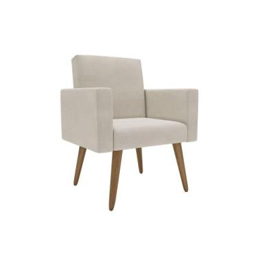 Imagem de 1 Poltrona Decorativa Para Recepção Consultório Manicure Barbearia Lin