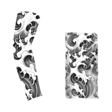 Imagem de Manga Protetora Solar Unissex Fina Para Tatuagem, Caminhada, Pesca, Fe