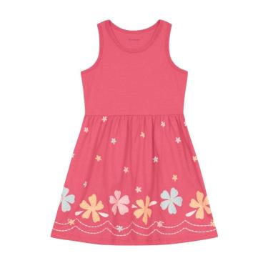 Imagem de Vestido infantil menina floral com glitter Brandili
