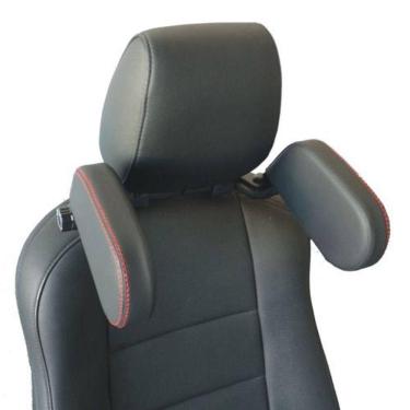 Imagem de Travesseiro Encosto Cabeça Ergonômico Para Carro Conforto E Suporte Cervical Para Assen...