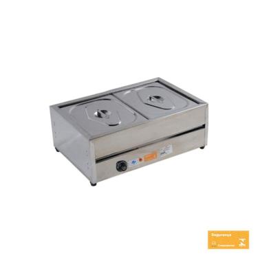 Imagem de Rechaud Térmico de 02 Cuba GNs de 1/2 por 100 mm de Inox 220V RT02M IBET