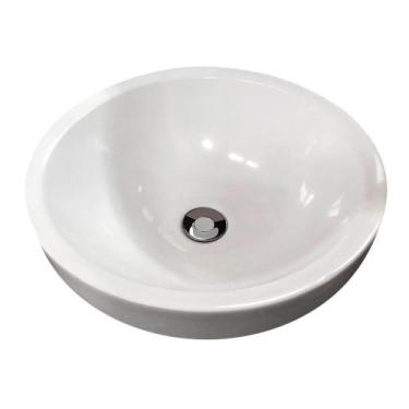 Imagem de Kit Cuba Redonda Sobrepor Banheiro Com Valvula Click Inox - DOCELAR, B