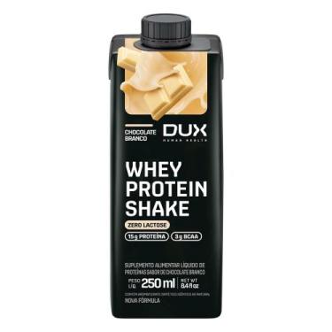Imagem de Bebida Whey Protein Shake Dux Zero Lactose Chocolate Branco 250ml