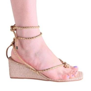 Imagem de Sandália Feminina Zariff 2055.4668 Palha Ouro-Feminino