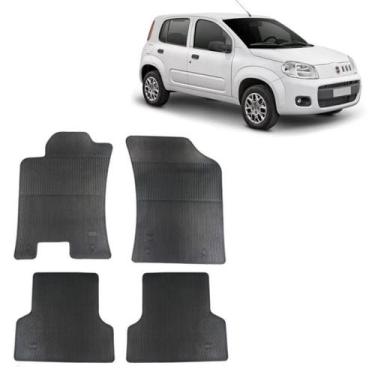Imagem de Tapete Borracha Fiat Novo Uno 2011 até 2021 4 Peças - Carfloor