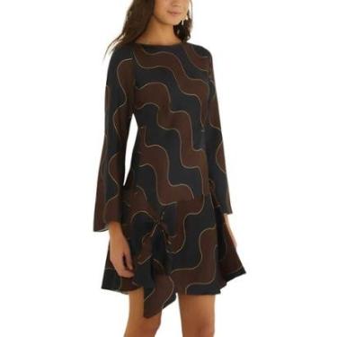 Imagem de Vestido Curto Farm Rio Listra Ilhéus-Feminino