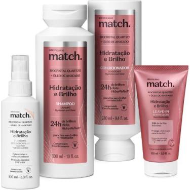 Imagem de Combo Match Hidratação e Brilho (4 itens) - Cabelos 