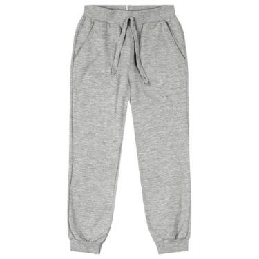 Imagem de Calça infantil menino moletom Brandili, Cinza, 3