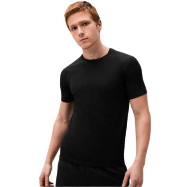 Imagem de Camiseta hering esportiva manga curta masculino ref: hersc1l, Preto, P