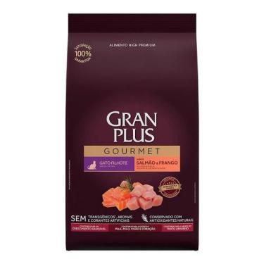 Imagem de Ração Granplus Gourmet Gato Filhote Salmao Frango - 10,1Kg - Brf