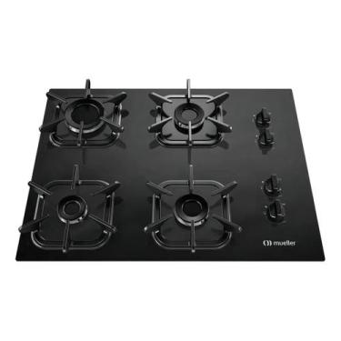 Imagem de Cooktop Mueller MCG4BK 4 bocas com queimador grades de ferro fundido p