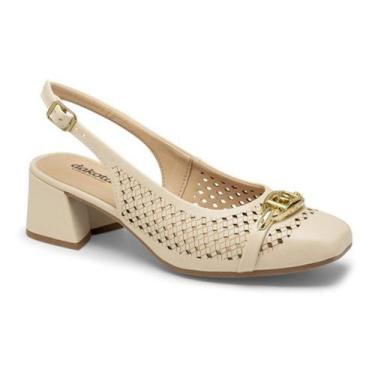 Imagem de Sapato Salto Bloco Dakota D0082 Feminino, Tule, 35