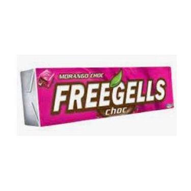 Imagem de Drops Freegells 27,9g, Chocolate C/ Morango