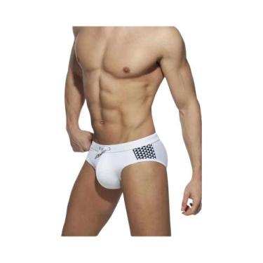 Imagem de Sunga Masculina Sexy Com Bojo E Estampa Triangular Da Moda Para Surf E