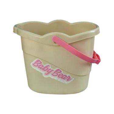 Imagem de Balde infantil 8l baby usual para bebê azul ou rosa - USUAL BABY, Rosa