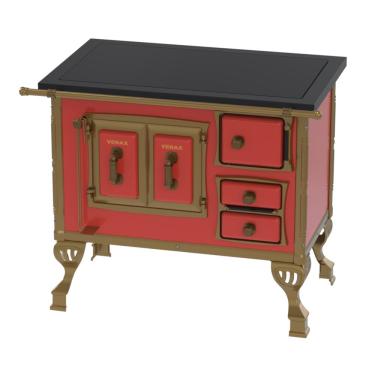 Imagem de Fogao a Lenha Venax GII n 1 Colonial Premium Vermelho SE