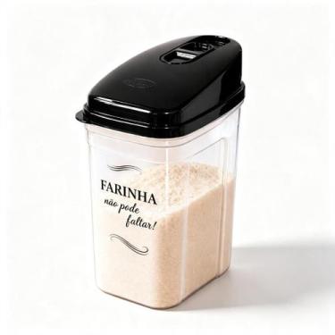 Imagem de Açucareiro Farinheiro Nitron de Mesa 836ml Plástico Resistente