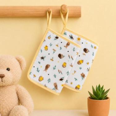 Imagem de Toalha Fraldinha de Boca Bebe Soft 100% Algodão Chupeta Absorvente Pre