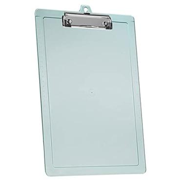 Imagem de Acrimet Prancheta Ofício Universal, com 2 Réguas Laterais, Prendedor Metálico Wire Clip, Cor Verde Clear, 134.4