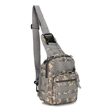 Imagem de DTKJ Bolsa de ombro tática para caminhada, caminhada, caminhada, caminhada, caminhada, caminhada, bolsa de ombro tática para acampamento e caça, ACU Digital, 5L