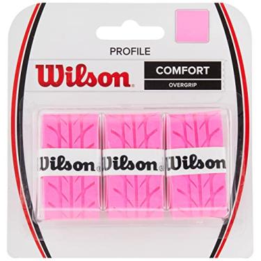 Imagem de Faixa para raquete de tênis Wilson Profile Over Grip, rosa