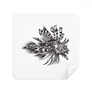 Imagem de Marine Life Óculos de ilustração de peixe preto, tecido de camurça, pacote com 2