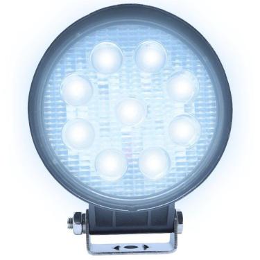 Imagem de Farol de Milha Led Universal 12V 24V 27W 9 Leds Cinoy YN-FA001 6000K Redondo 11 Cm