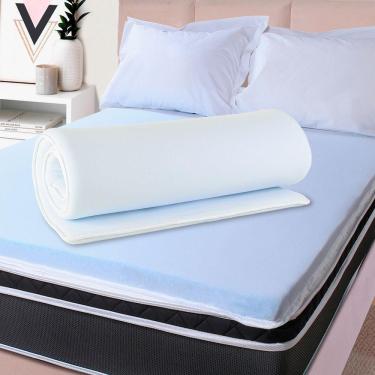 Imagem de 	Pillow Top King Viscoelástico Espuma da NASA 193x203x4cm BF Colchões 