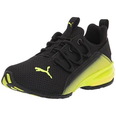 Imagem de PUMA Axelion Running Shoe, Black-Yellow Alert, 12.5 US Unisex Little Kid