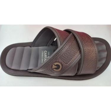 Imagem de Chinelo Slide Masculino Cartago Marrom 11608