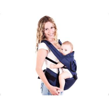 Imagem de Canguru Carregador Para Bebê Seat Line Azul Conforto 17600A - Kababy