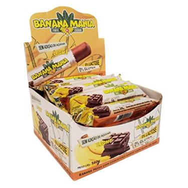 Imagem de Bananinha Com Chocolate Vegano Sem Lactose Sem Glúten Sem Adição de Açúcar 20 Und de 28g - Banana Mania