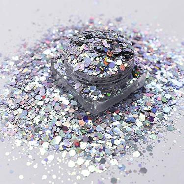 Imagem de 20g / Pack Mudança de cor Chunky Mixes Glitter Sequin Power Flakes Manicure Resina de Manicure Corpo Arte Decoração do corpo Ferramentas de Bricolagem Acessórios BSL01