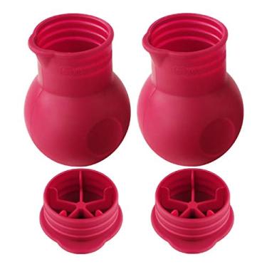 Imagem de Webake Silicone Chocolate Derretendo Pote de Microondas Derrete e Despeje Manteiga de Doces Aquecedor para Molde Molde Molde Molde Molde de Molde de Molde de Creme de Xarope, Padrão Europeu de Silicone Conjunto de 2