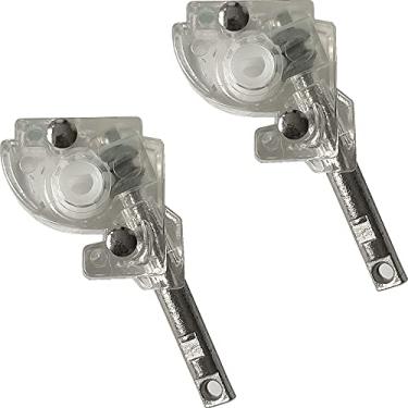 Imagem de APUXON 2 peças de 2,54 cm mecanismo de inclinação de varinha com engrenagem em forma de D conexão de furo de 5/32" para mini persianas de alumínio ou vinil com medida de 2,54 cm x 2,54 cm trilho de cabeça
