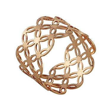 Imagem de Conjunto 4 Anéis para Guardanapos de Metal Rose 5cm x 3cm - Wolff