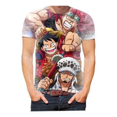 Imagem de Camisa Camiseta One Piece Desenhos Série Mangá Anime Hd 04 - Estilo Kr