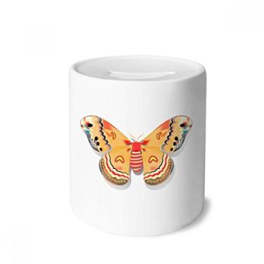 Imagem de DIYthinker Borboleta chinesa 3D em cor laranja caixa para dinheiro caixa de cerâmica porta-moedas presente de cofrinho