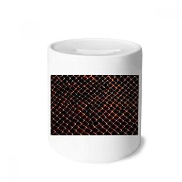 Imagem de DIYthinker Caixa de cerâmica preta escura em pele de cobra caixa para dinheiro porta-moedas presente de cobra