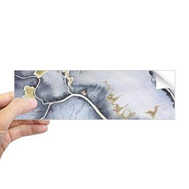 Imagem de DIYthinker Tinta abstrata sombreada aquarela retangular para-choque adesivo notebook janela decalque